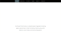 Desktop Screenshot of nwpolitesociety.com